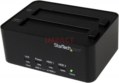 SATDOCK2REU3 - Dual Bay USB 3.0 Duplicator and Eraser Dock