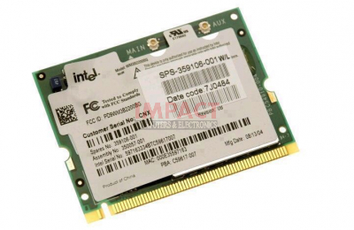 367802-001 - Mini PCI 802.11B/ G Wireless LAN (Wlan) Card