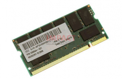 365554-001 - 512MB, 333MHZ, 200-PIN, PC2700 Memory Module (Sodimm)