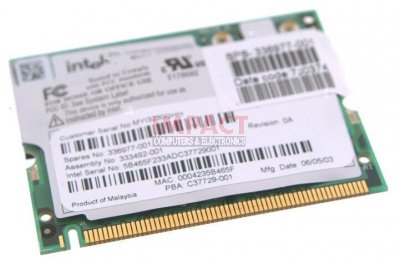378972-001 - Mini PCI 802.11B Wireless LAN (Wlan) Card