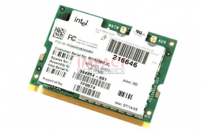 394254-001 - Mini PCI (m) 802.11 B/ G Wireless LAN Card With BLuetooth