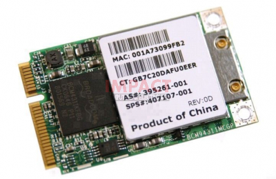 407107-001 - Mini PCI 802.11B/ G HS Wireless LAN (Wlan) Card (North America)