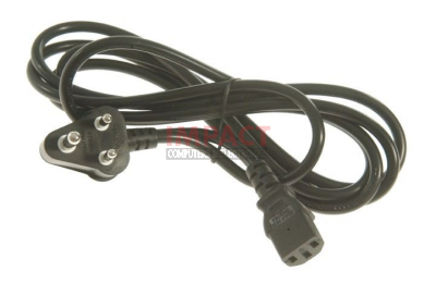 8121-0737 - Power Cord (Black for 240v IN India and South Africa)