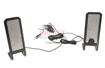 313-4323 - A225 TWO-PIECE Black Stereo Speaker System