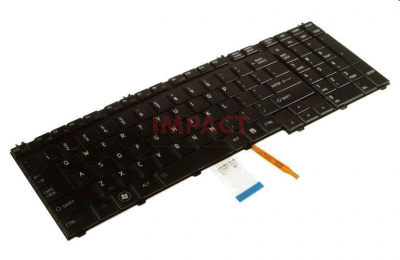 V000190720 - Keyboard, US, Black (Backlit)