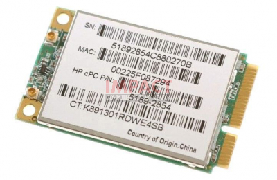 5189-2854 - PCI Express Mini Wireless LAN 802.11B/ G/ n 1X2 Circuit Board (Finch)