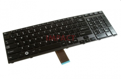 K000102200 - Keyboard, US, Black