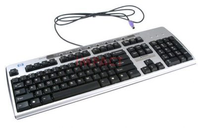 323686-001 - Easy Access PS2 Keyboard (Carbon Black/ With Silver Key Bezel USA. English)