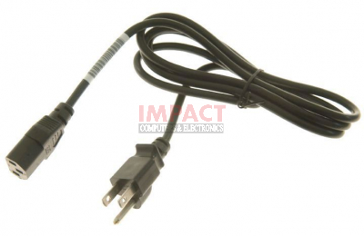 121565-001 - Power Cord (Black/ USA) Desktop