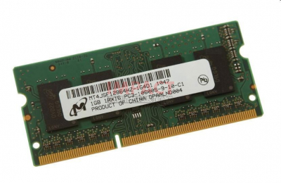 6V50C - 1GB Memory Sodimm, 1333MHZ, 8K, 204, 1R