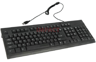 KB.USB03.195 - Keyboard US International 104 Black Without Ek USB (ENGLISH)