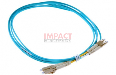 AJ835A - LC to LC MULTI-MODE OM3 2-Fiber 2.0m 1-Pack Fiber Optic Cable