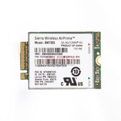 04X6038 - LTE/ Evdo/ Hspa+ 42MBPS M.2 3FF SIM Wireless Card