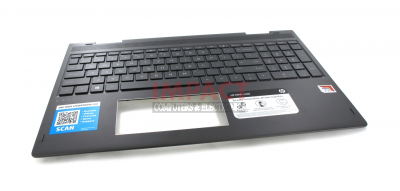 924335-001 - Top Cover with Keyboard (DARK ASH)